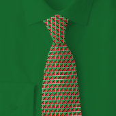 Saint Kitts and Nevis Flag Brick Pattern ネクタイ