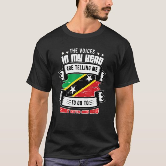 Saint Kitts And Nevis In My Head Tシャツ (正面)