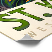 Saint Kitts and Nevis West Indies Caribbean Travel ポスター (角)