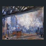 Saint Lazare Train Station by Claude Monet ポスター<br><div class="desc">La Gare Saint-Lazare, Exterior View (1877) by Claude Monet is a vintage impressionism fine art painting, part of a 12 painting series. The Gare Saint-Lazare, one of Paris’s largest and busiest train stations. About the artist: Claude Monet was a founder of the French impressionist painting movement with most of his...</div>