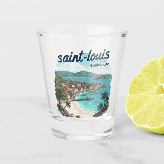 SAINT-LOUIS GUADELOUPE ショットグラス (正面)