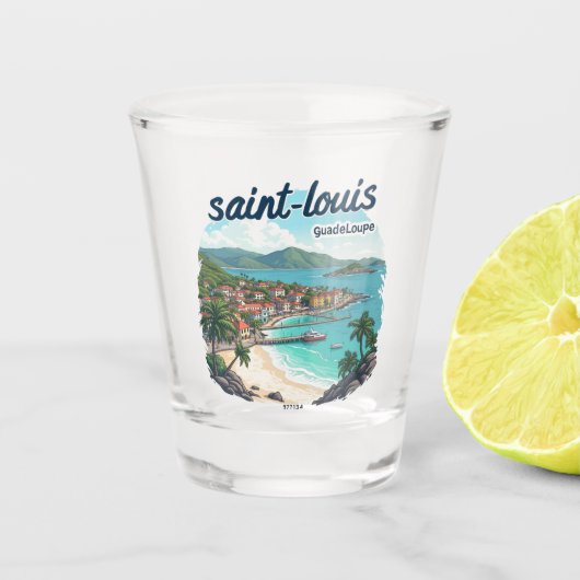 SAINT-LOUIS GUADELOUPE ショットグラス (正面)