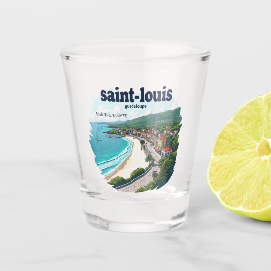 SAINT-LOUIS GUADELOUPE ショットグラス (正面)