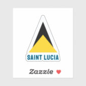 Saint Lucia Flag シール (シート)
