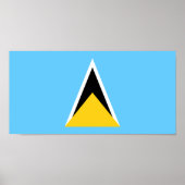 Saint Lucia Flag ポスター (正面)
