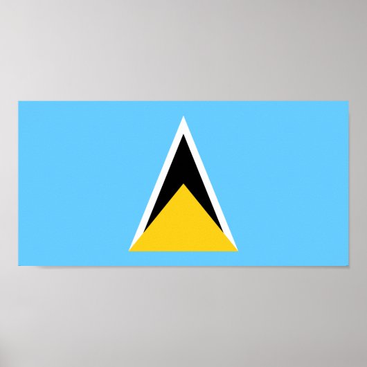 Saint Lucia Flag ポスター (正面)
