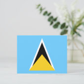 Saint Lucia Flag ポストカード (スタンド正面)
