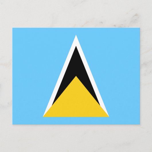 Saint Lucia Flag ポストカード (正面)