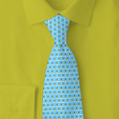 Saint Lucia Flag Brick Pattern ネクタイ