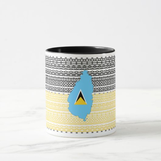 Saint Lucia - My roots run deep so does my faith マグカップ (中央)