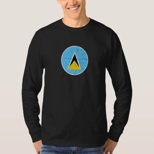 Saint Lucia Proud Saint Lucian Flag  1 Tシャツ (正面)