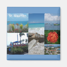 Saint Maarten Photo Collage by Khoncepts マグネット