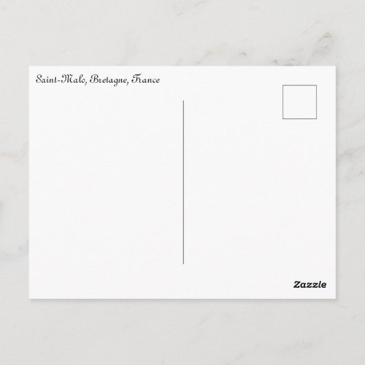 Saint-Malo ポストカード (裏面)