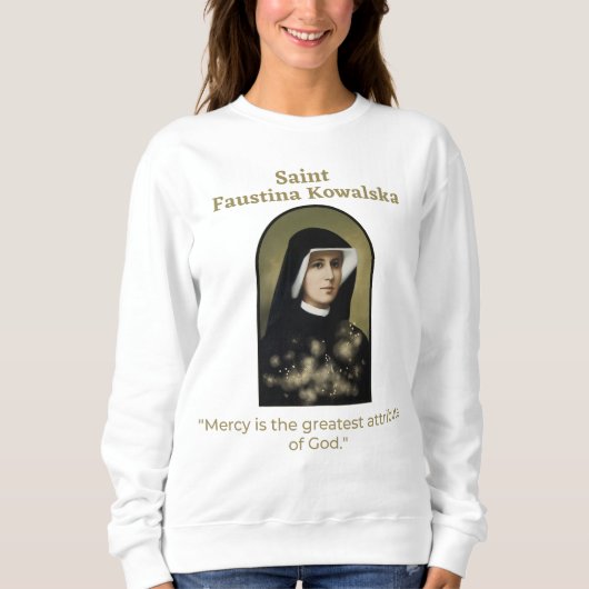 saint maria faustina kowalska スウェットシャツ (正面)