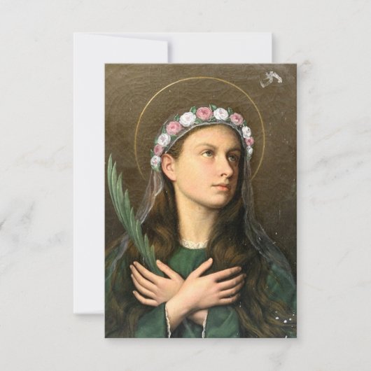 Saint Maria Goretti Luminous Witness Holy Card サンキューカード (正面)