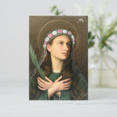 Saint Maria Goretti Luminous Witness Holy Card サンキューカード (スタンド正面)