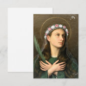 Saint Maria Goretti Luminous Witness Holy Card サンキューカード (正面/裏面)