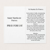 Saint Martin of Porres Prayer Card (内部フラット)
