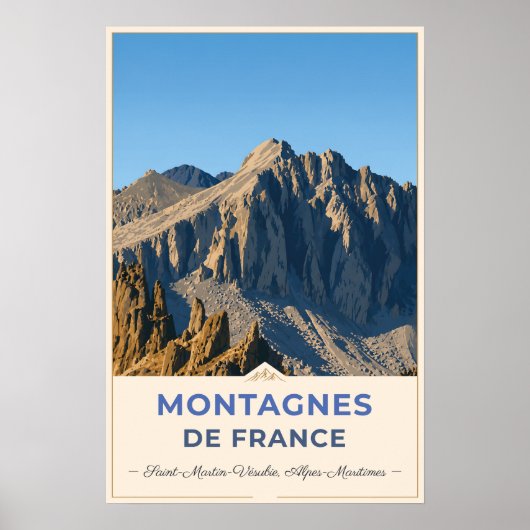 Saint-Martin-Vésubie, France – Rocky Mountain ポスター (正面)