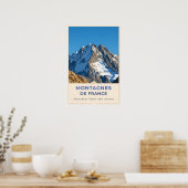 Saint-Martin-Vésubie, France – Snowy Peaks ポスター (キッチン)