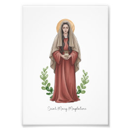 Saint Mary Magdalene, Catholic Saint Print フォトプリント