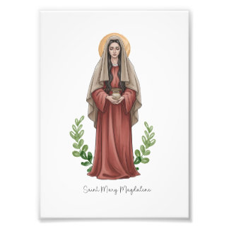 Saint Mary Magdalene, Catholic Saint Print フォトプリント