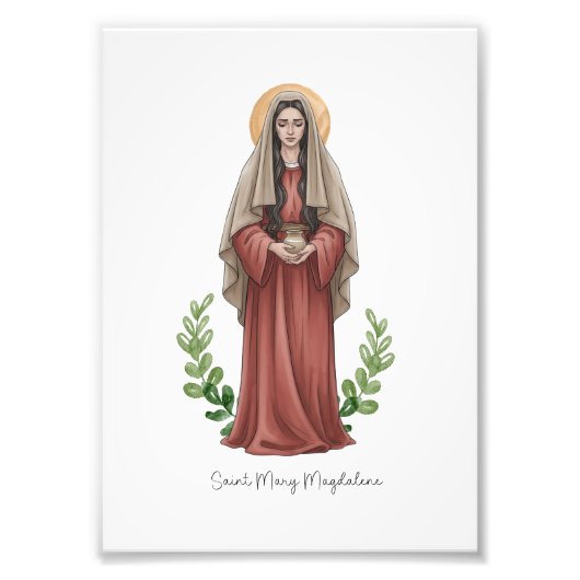 Saint Mary Magdalene, Catholic Saint Print フォトプリント (正面)