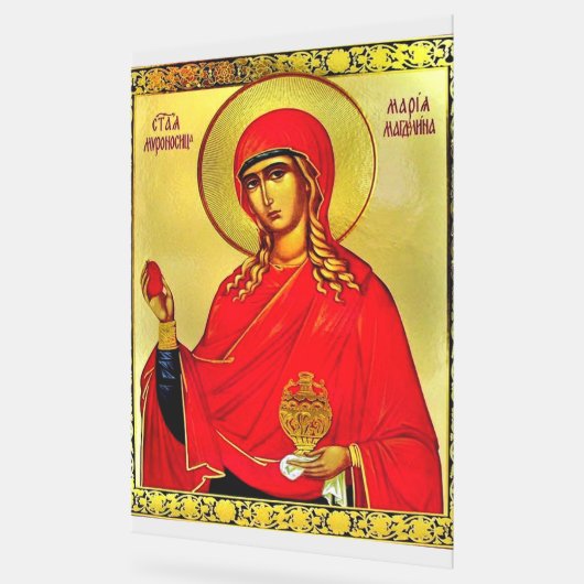 Saint Mary Magdalene orthodox icon アクリルサイン (傾斜)