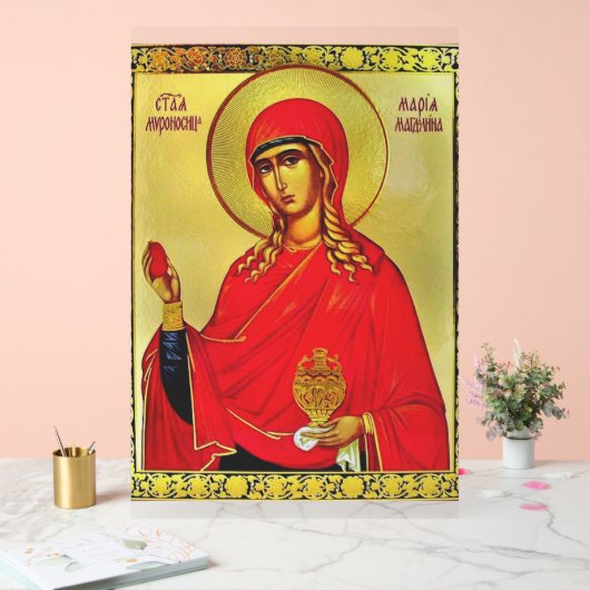 Saint Mary Magdalene orthodox icon アクリルサイン (ウェディング)