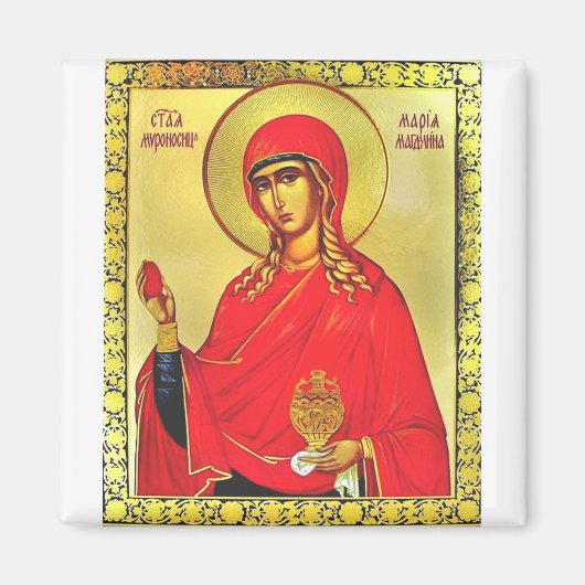 Saint Mary Magdalene orthodox icon マグネット (正面)