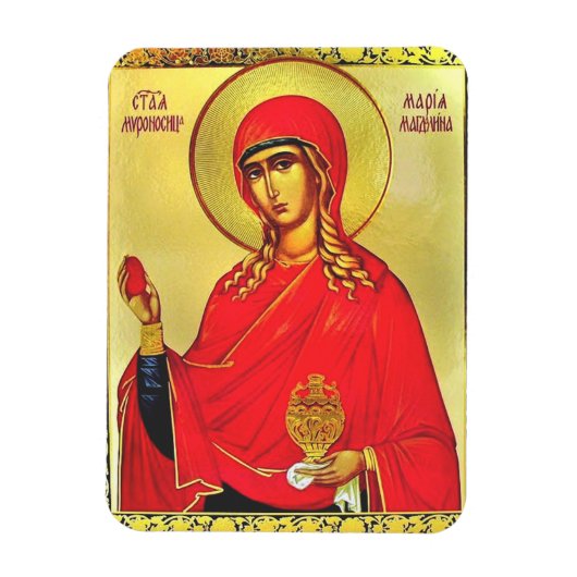 Saint Mary Magdalene orthodox icon マグネット (縦)