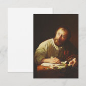 Saint Matthew First Evangelist Holy Card サンキューカード (正面/裏面)