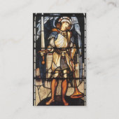Saint Michael (ステンドグラス)by Burne Jones 名刺 (裏面)
