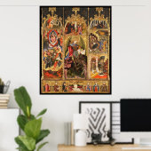 Saint Michael Altarpiece The ArchAngel Poster ポスター (ホームオフィス)