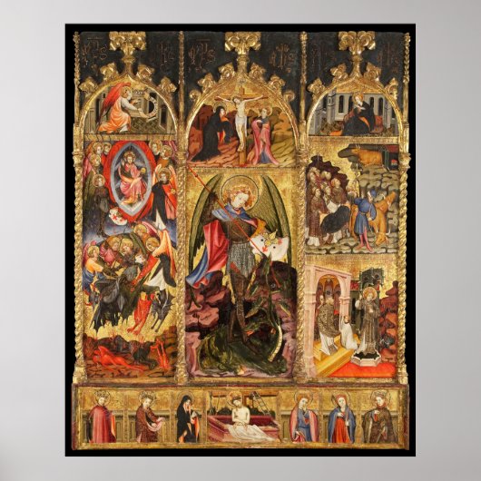 Saint Michael Altarpiece The ArchAngel Poster ポスター (正面)