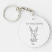 Saint Michael Archangel キーホルダー (正面)