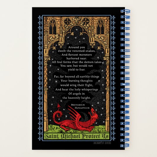Saint Michael Battles the Beast Notebook ノートブック (裏面)