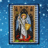 Saint Michael Battles the Beast Postcard ポストカード