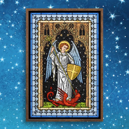 Saint Michael Battles the Beast Poster ポスター