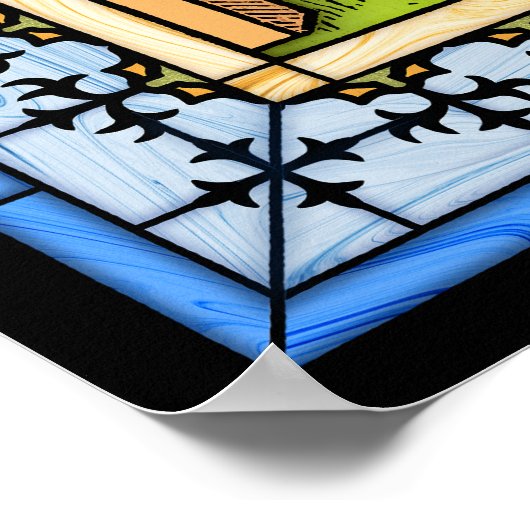 Saint Michael Battles the Beast Poster ポスター (角)