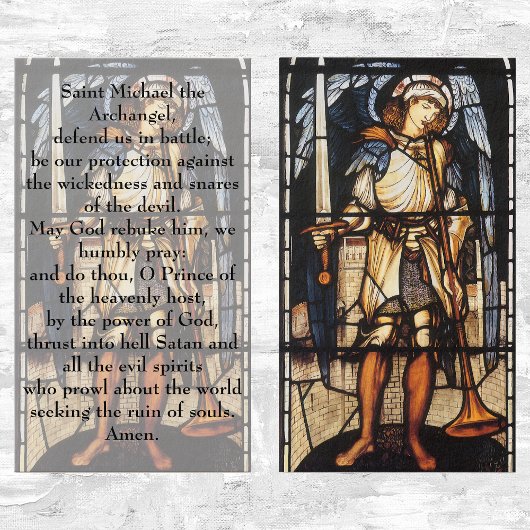 Saint Michael by Sir Edward Coley Burne-Jones