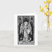 Saint Michael The Archangel Defeating Satan Christ カード (黄色い花)