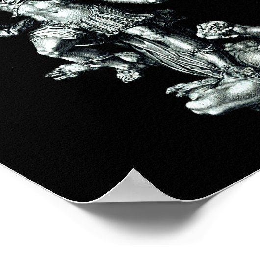 Saint Michael The Archangel Defeating Satan Christ ポスター (角)