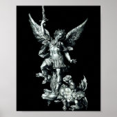 Saint Michael The Archangel Defeating Satan Christ ポスター (正面)