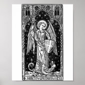 Saint Michael The Archangel Defeating Satan Christ ポスター (正面)