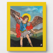 Saint Michael the Archangel Painting by Alfred Fox フォトプラーク (正面)