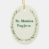 Saint Monica God's Peace and Blessings Scripture セラミックオーナメント (裏面)