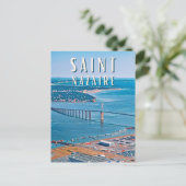 Saint Nazaire Photo Vintage ポストカード (スタンド正面)