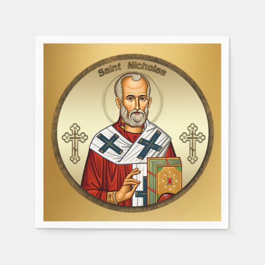 Saint Nicholas スタンダードカクテルナプキン (正面)