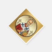 Saint Nicholas スタンダードカクテルナプキン (角)